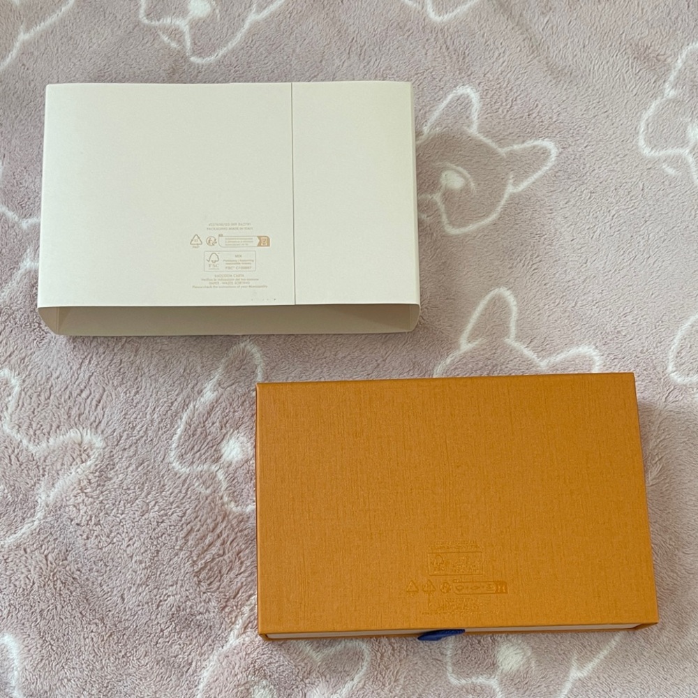 Louis Vuitton Orange and Cream Holiday Wallet Box with Dust Bag - Picture 2 of 6